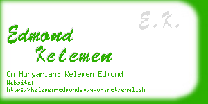 edmond kelemen business card